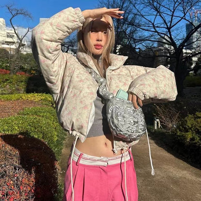 Ielgy Pleated Nylon Cloud Bag Female Niche Lightweight Bubble Dumpling Bag Fashion One-Shoulder Messenger Small Bag Female