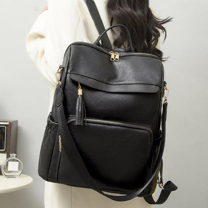 IELGY Pu Fashion Women's Backpack Korean Style Fashion Leather Ladies Backpack Large Capacity And Durable Backpack