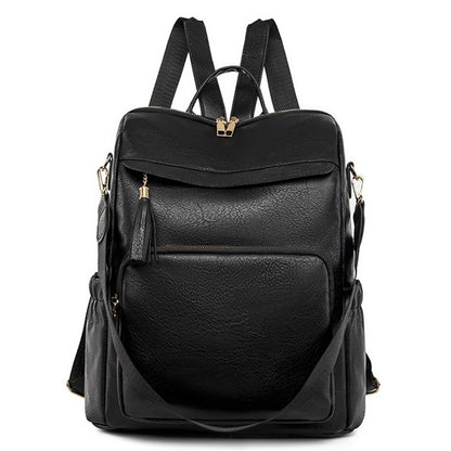 IELGY Pu Fashion Women's Backpack Korean Style Fashion Leather Ladies Backpack Large Capacity And Durable Backpack