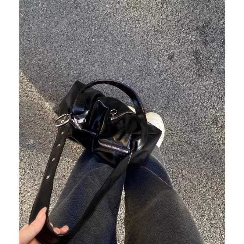 Ielgy Ladies Tote Bag Crossbody Shoulder Casual Large Capacity Black Bag