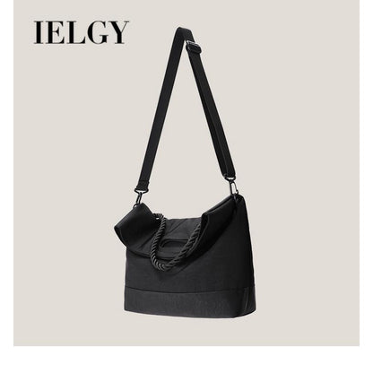 IELGY messenger bag female postman niche design texture sports fitness handbag