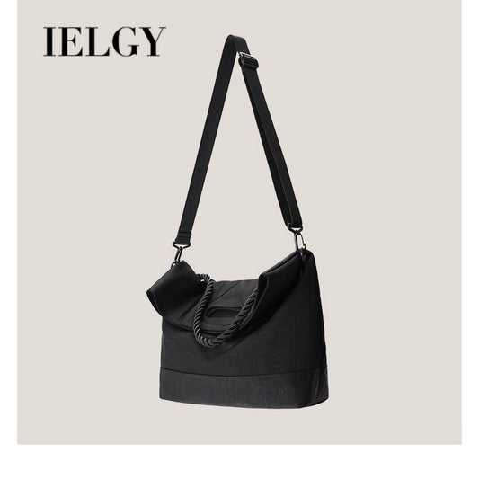 IELGY messenger bag female postman niche design texture sports fitness handbag