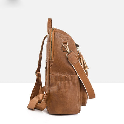 IELGY Pu Fashion Women's Backpack Korean Style Fashion Leather Ladies Backpack Large Capacity And Durable Backpack