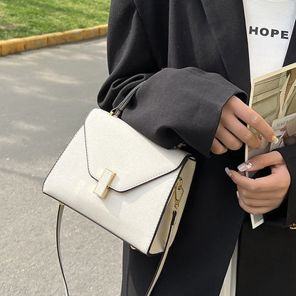 IELGY messenger bag female european and american style retro fashion texture hardware opening lock design