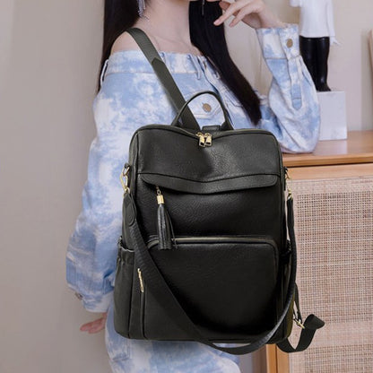 IELGY Pu Fashion Women's Backpack Korean Style Fashion Leather Ladies Backpack Large Capacity And Durable Backpack