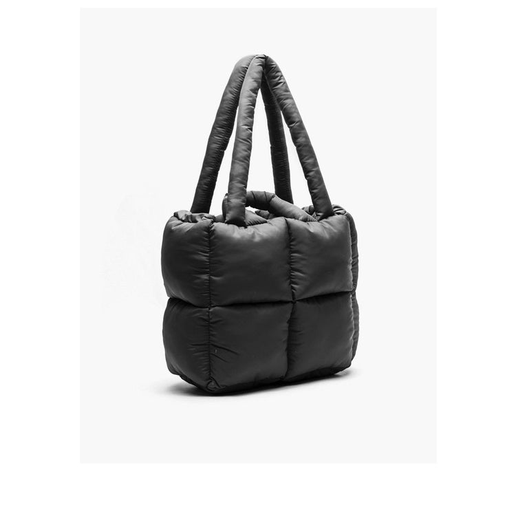 Ielgy European American Niche Design Rhombus Square Tote Bag Puff Soft Cotton-Filled Pillow Bag Shoulder Armpit Bag