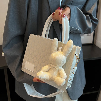 IELGY handbag female fashion simple sweet alphabet cute rabbit large capacity tote bag