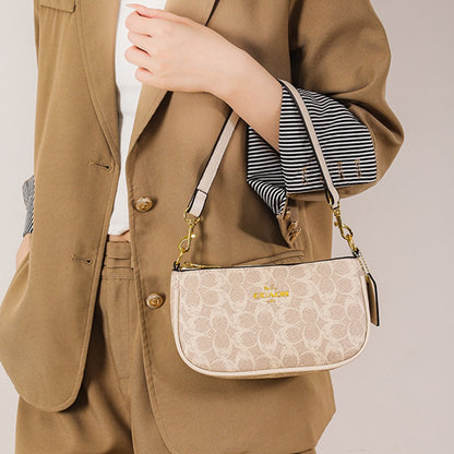 IELGY messenger bag women's versatile fashion zipper retro one shoulder underarm bag