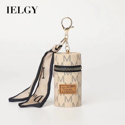 Ielgy European American Old Flower Coin Purse Retro Mini Bucket Bag Cute Keychain Charm Small Bag Earphone Bag Lipstick Bag Key Bag