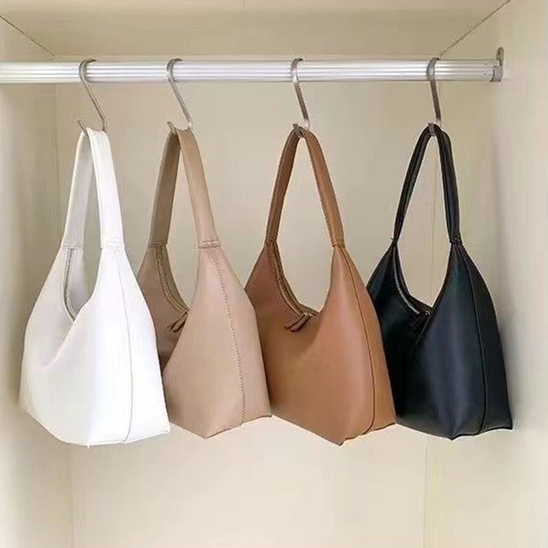 IELGY handbag women's milk tea color gentle wind Korean style simple and versatile soft leather dumpling bag