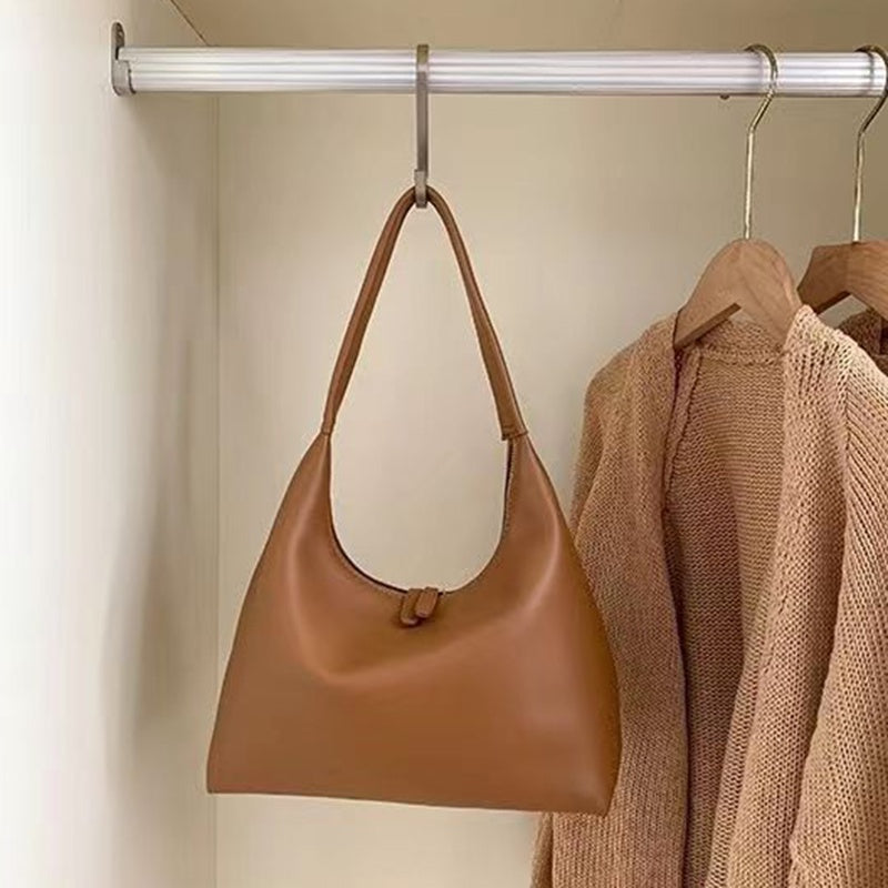 IELGY handbag women's milk tea color gentle wind Korean style simple and versatile soft leather dumpling bag