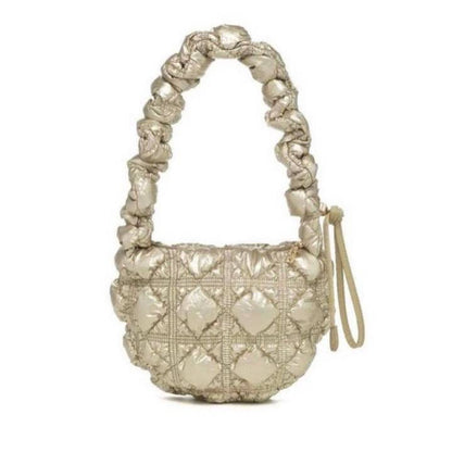 Ielgy Pleated Nylon Cloud Bag Female Niche Lightweight Bubble Dumpling Bag Fashion One-Shoulder Messenger Small Bag Female