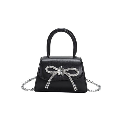 IELGY Chain Bag Women's Korean Bowknot Small Fresh And Sweet Hand Bag