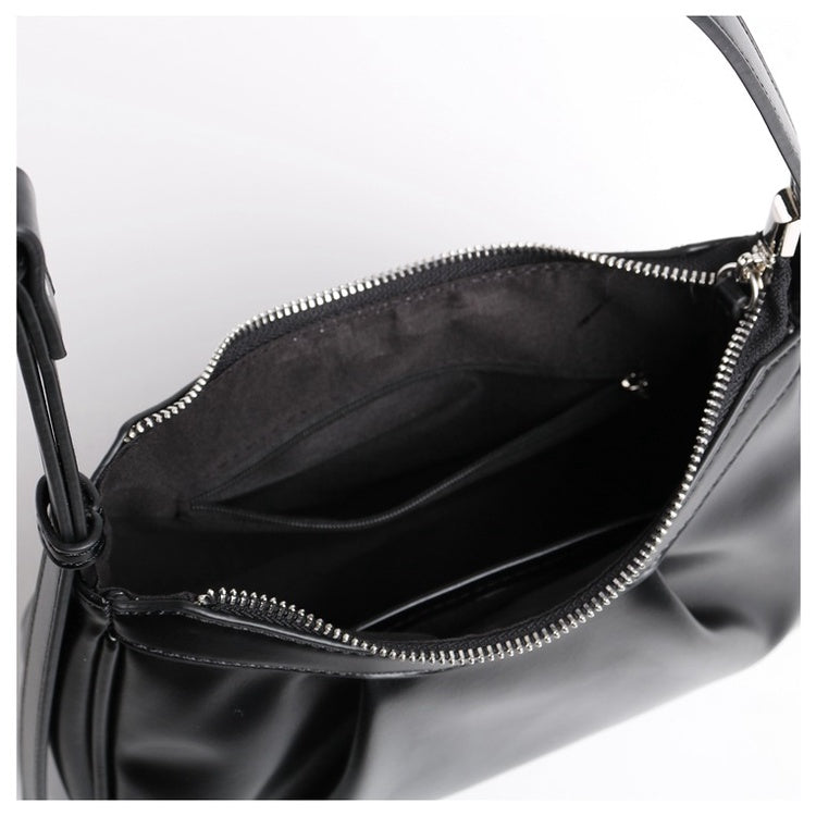 IELGY Pleated Underarm Bag Small Fresh Fashion Shoulder Cloud Bag Bagel Bag Women