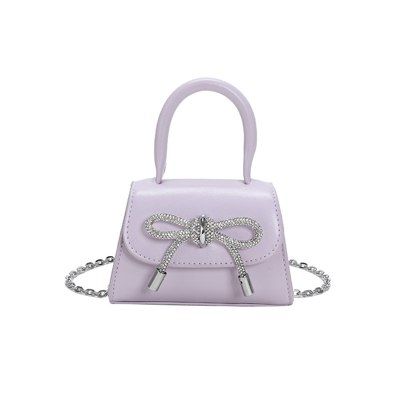 IELGY Chain Bag Women's Korean Bowknot Small Fresh And Sweet Hand Bag