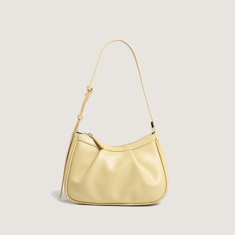 IELGY Pleated Underarm Bag Small Fresh Fashion Shoulder Cloud Bag Bagel Bag Women