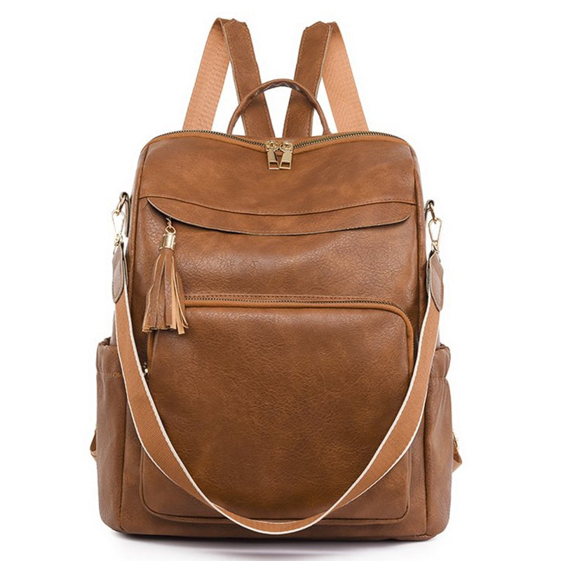 IELGY Pu Fashion Women's Backpack Korean Style Fashion Leather Ladies Backpack Large Capacity And Durable Backpack