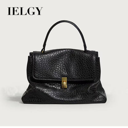 IELGY Handbag Women's Large-capacity Minimalist Series Portable Commuting Briefcase