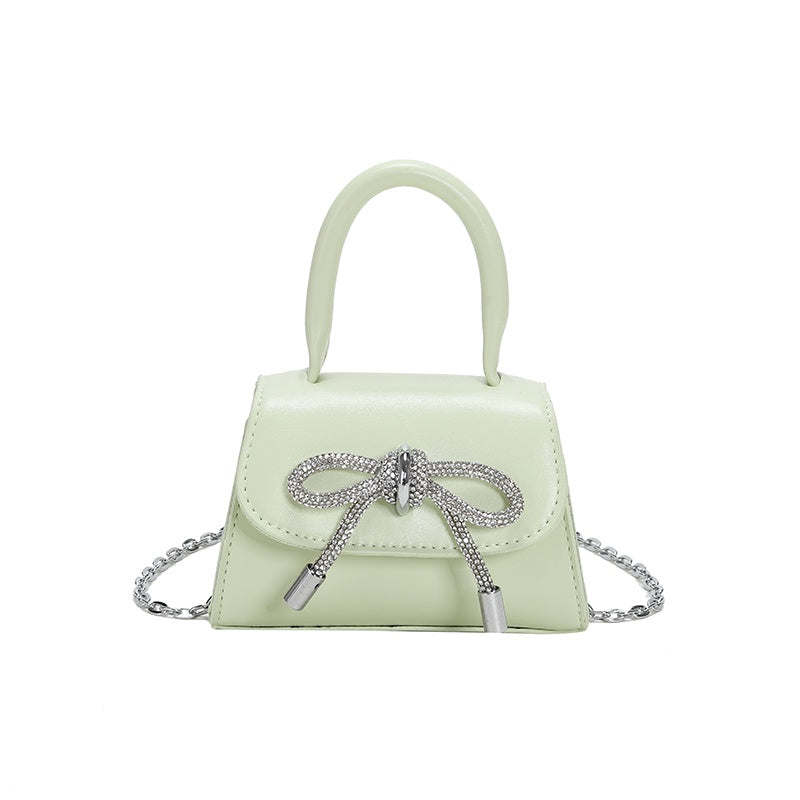 IELGY Chain Bag Women's Korean Bowknot Small Fresh And Sweet Hand Bag