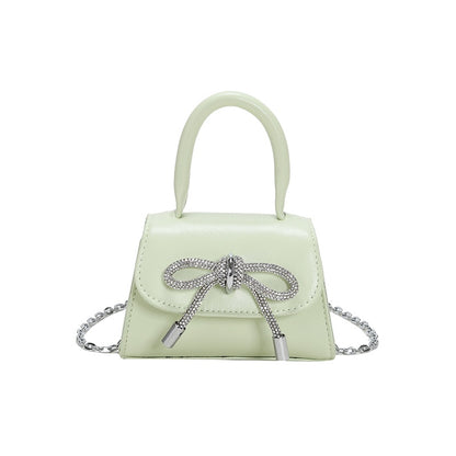 IELGY Chain Bag Women's Korean Bowknot Small Fresh And Sweet Hand Bag