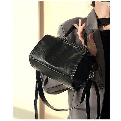 IELGY Large Capacity Motorcycle Bag All-Match Boston Handbag Textile Shoulder Crossbody Bag