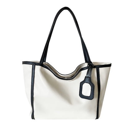 IELGY Tote Bag Women's High-end Texture Large Capacity Versatile Simple Shoulder Commuter Bag