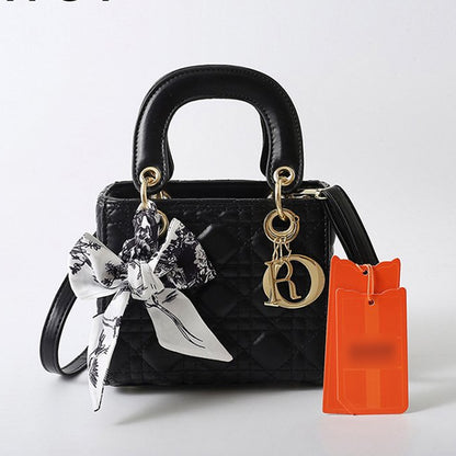 IELGY Popular Rhombic Handbag Women's Solid Color Shoulder Messenger Bag Small Square Bag