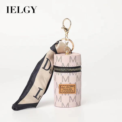 Ielgy European American Old Flower Coin Purse Retro Mini Bucket Bag Cute Keychain Charm Small Bag Earphone Bag Lipstick Bag Key Bag