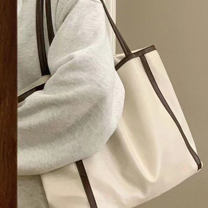 IELGY Tote Bag Women's High-end Texture Large Capacity Versatile Simple Shoulder Commuter Bag