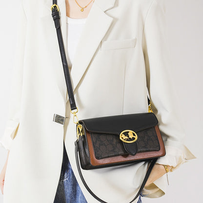 IELGY messenger bag women's all-match fashion retro casual classic shoulder small square bag