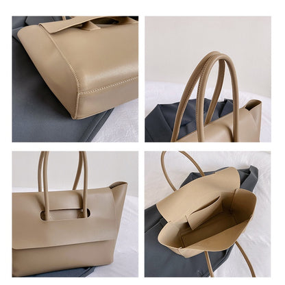 Ielgy Large Capacity Handbag Retro Commuter Tote Bag