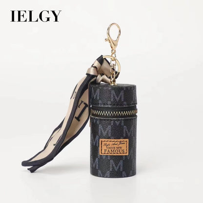 Ielgy European American Old Flower Coin Purse Retro Mini Bucket Bag Cute Keychain Charm Small Bag Earphone Bag Lipstick Bag Key Bag