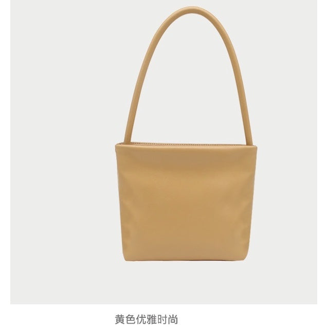 Ielgy Retro Armpit Order Shoulder Portable Granny Bag Fashionable All-Match Oil Wax Leather Female Bag Square Bag