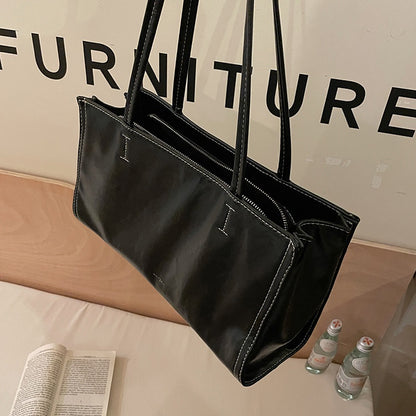 Ielgy Large-Capacity Shoulder Bag Tote Bag All-Match Female Bag Trendy Casual Commuter Big Bag