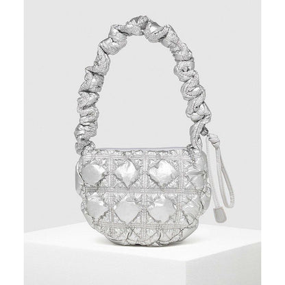 Ielgy Pleated Nylon Cloud Bag Female Niche Lightweight Bubble Dumpling Bag Fashion One-Shoulder Messenger Small Bag Female