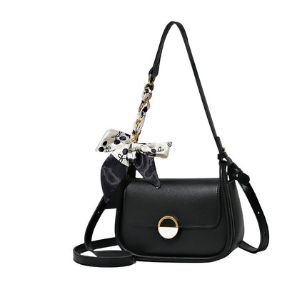 Ielgy Ladies Silk Scarf Underarm Bag Large Capacity All-Match Fashion Commuter One-Shoulder