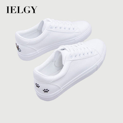 IELGY cute non-slip all-match flat-bottomed shallow round toe casual sneakers