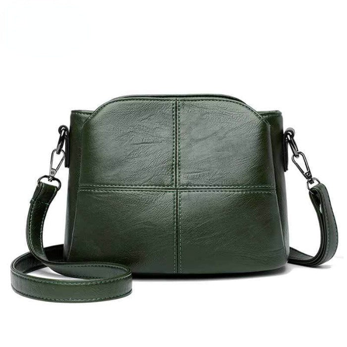 IELGY Women's soft leather shoulder crossbody bag large capacity bag