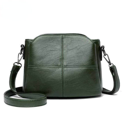IELGY Women's soft leather shoulder crossbody bag large capacity bag