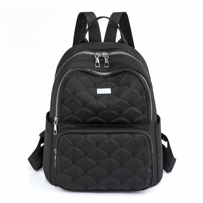 Ielgy Backpack Casual College Student Oxford Cloth Canvas Backpack