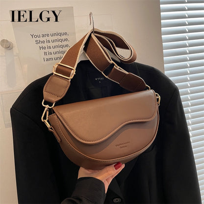 Ielgy Ladies Retro All-Match Messenger Bag Fashion Shoulder Underarm Bag