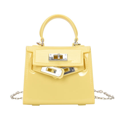Ielgy Jelly Bag Cute mini Lipstick Bag All-Match Chain Shoulder Diagonal mini