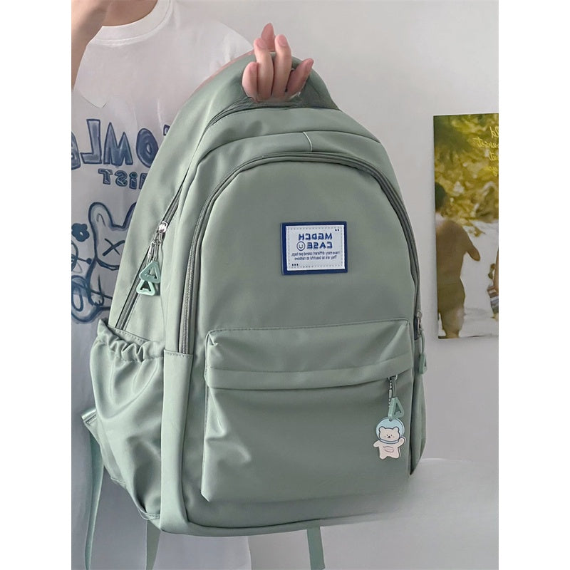 Ielgy Ladies Backpack Waterproof Smooth Large Capacity Student Simple School Bag Computer Backpack