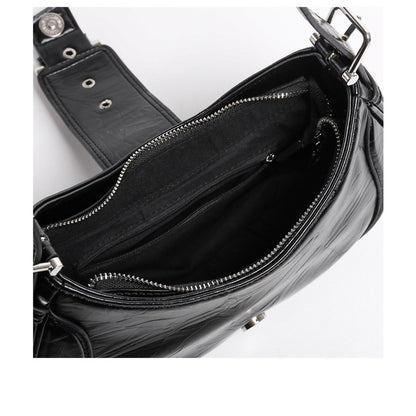 Ielgy Ladies Niche High-End Baguette Underarm Bag Fashionable All-Match Large-Capacity Commuter Shoulder Bag