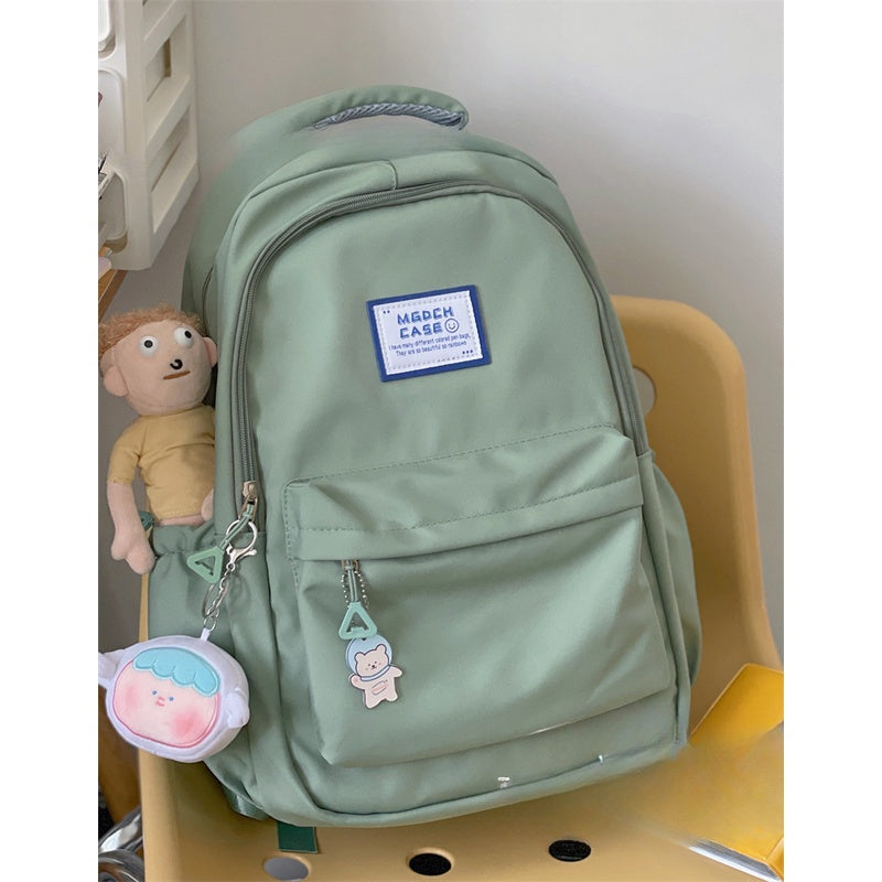 Ielgy Ladies Backpack Waterproof Smooth Large Capacity Student Simple School Bag Computer Backpack