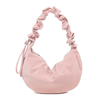 Ielgy Ladies Folded Large Capacity Commuter Shoulder Crossbody Dumpling Bag