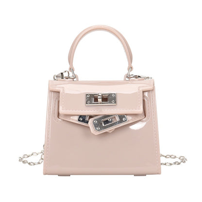 Ielgy Jelly Bag Cute mini Lipstick Bag All-Match Chain Shoulder Diagonal mini
