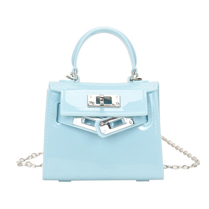 Ielgy Jelly Bag Cute mini Lipstick Bag All-Match Chain Shoulder Diagonal mini
