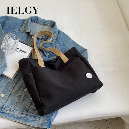 Ielgy Ladies Large Capacity Oxford Cloth Shoulder Bag Business Travel Durable Strong Tote Bag Lightweight Handbag
