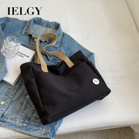 Ielgy Ladies Large Capacity Oxford Cloth Shoulder Bag Business Travel Durable Strong Tote Bag Lightweight Handbag